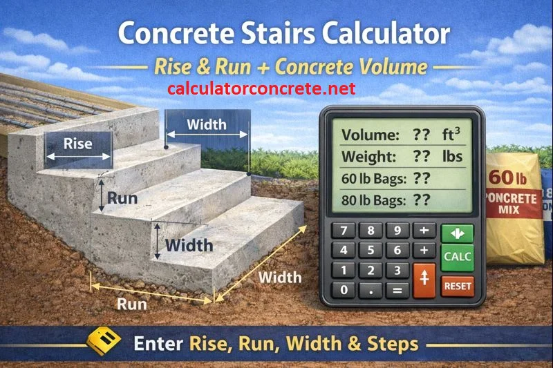 concrete stairs calculator